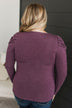 Holding Hands Long Sleeve Top- Plum