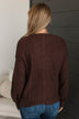 Good Things Await Knit Sweater- Brown