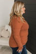 From The Heart Knit Sweater- Copper