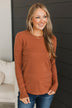 From The Heart Knit Sweater- Copper