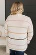 Nobody But Us Striped Sweater- Light Cream