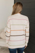 Nobody But Us Striped Sweater- Light Cream