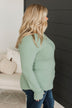 Out Of My Way Henley Top- Sage