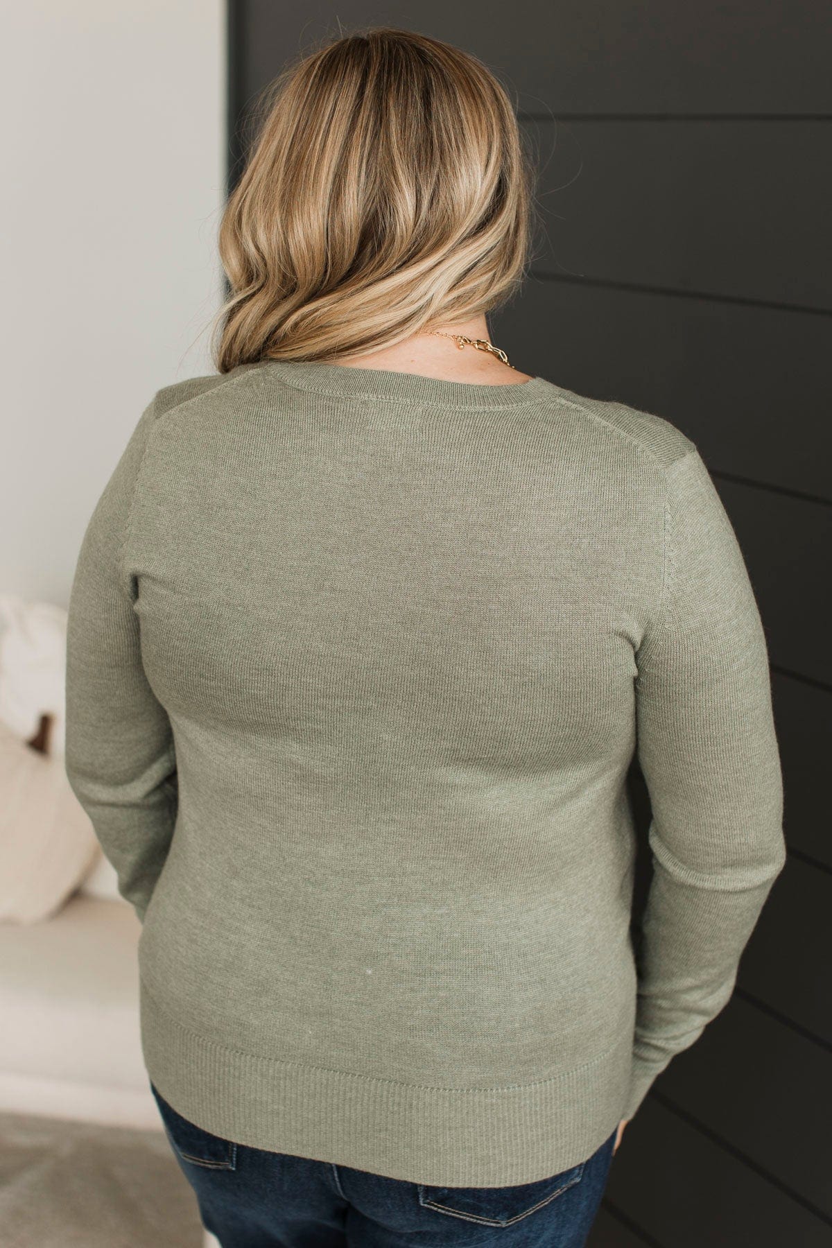 Easy To Remember Lightweight Sweater- Dusty Sage