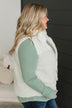 Play By The Rules Puffer Vest- Ivory