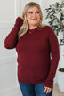 Second Glance Knit Sweater- Wine