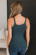 Work Up The Nerve Tank Top- Dark Teal