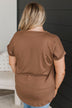 All The Best Short Sleeve Top- Dark Mocha