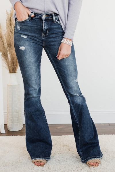 Vervet High-Rise Flare Jeans- Fae Wash – The Pulse Boutique