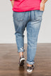 Vervet Distressed Boyfriend Jeans- Rebecca Wash