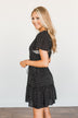 Meant For Me Spotted Dress- Black