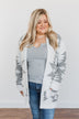 A Blanket Of Love Aztec Knit Cardigan- Ivory & Grey