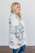 A Blanket Of Love Aztec Knit Cardigan- Ivory & Grey