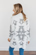 A Blanket Of Love Aztec Knit Cardigan- Ivory & Grey