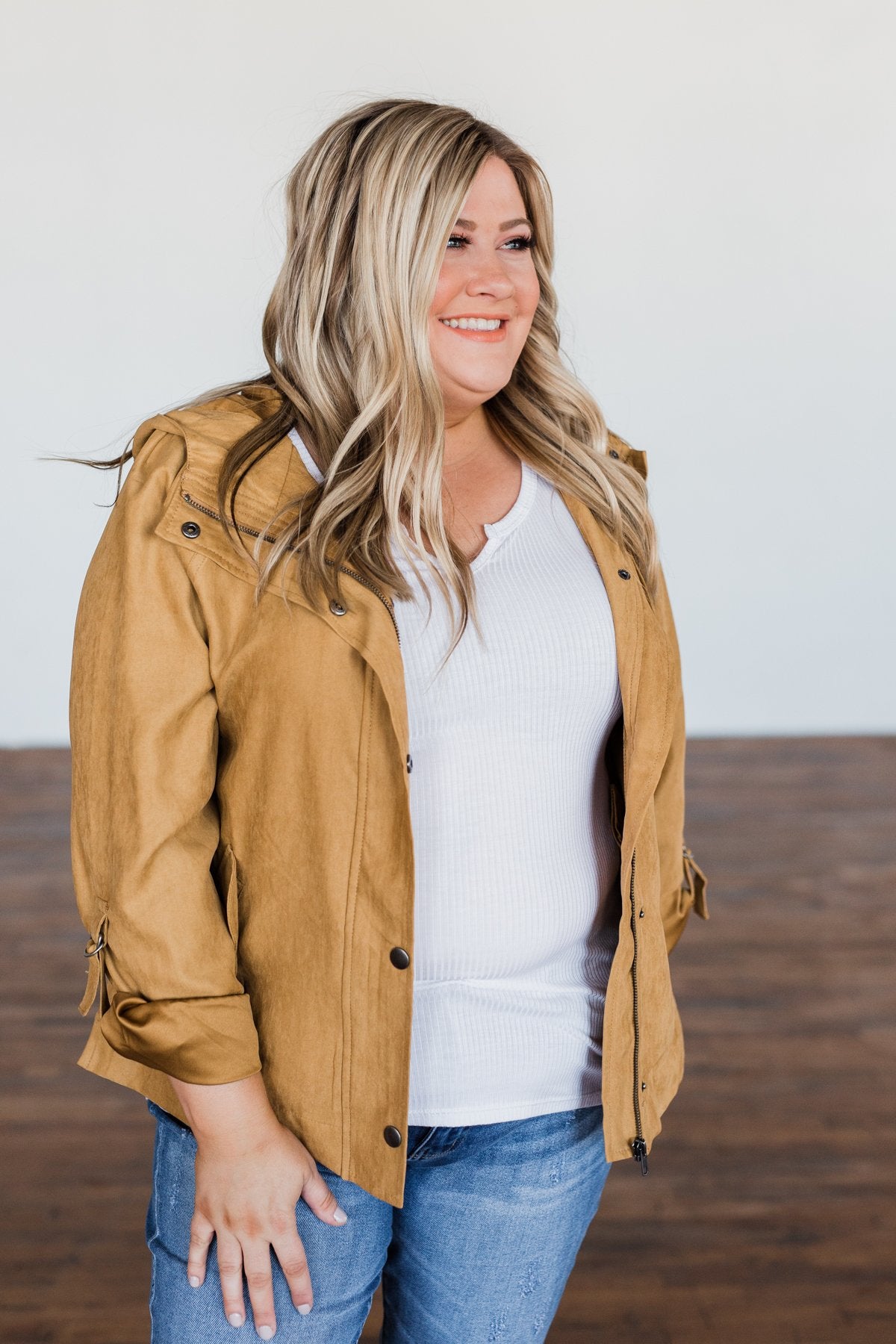 Comes To This Hooded Jacket- Camel – The Pulse Boutique