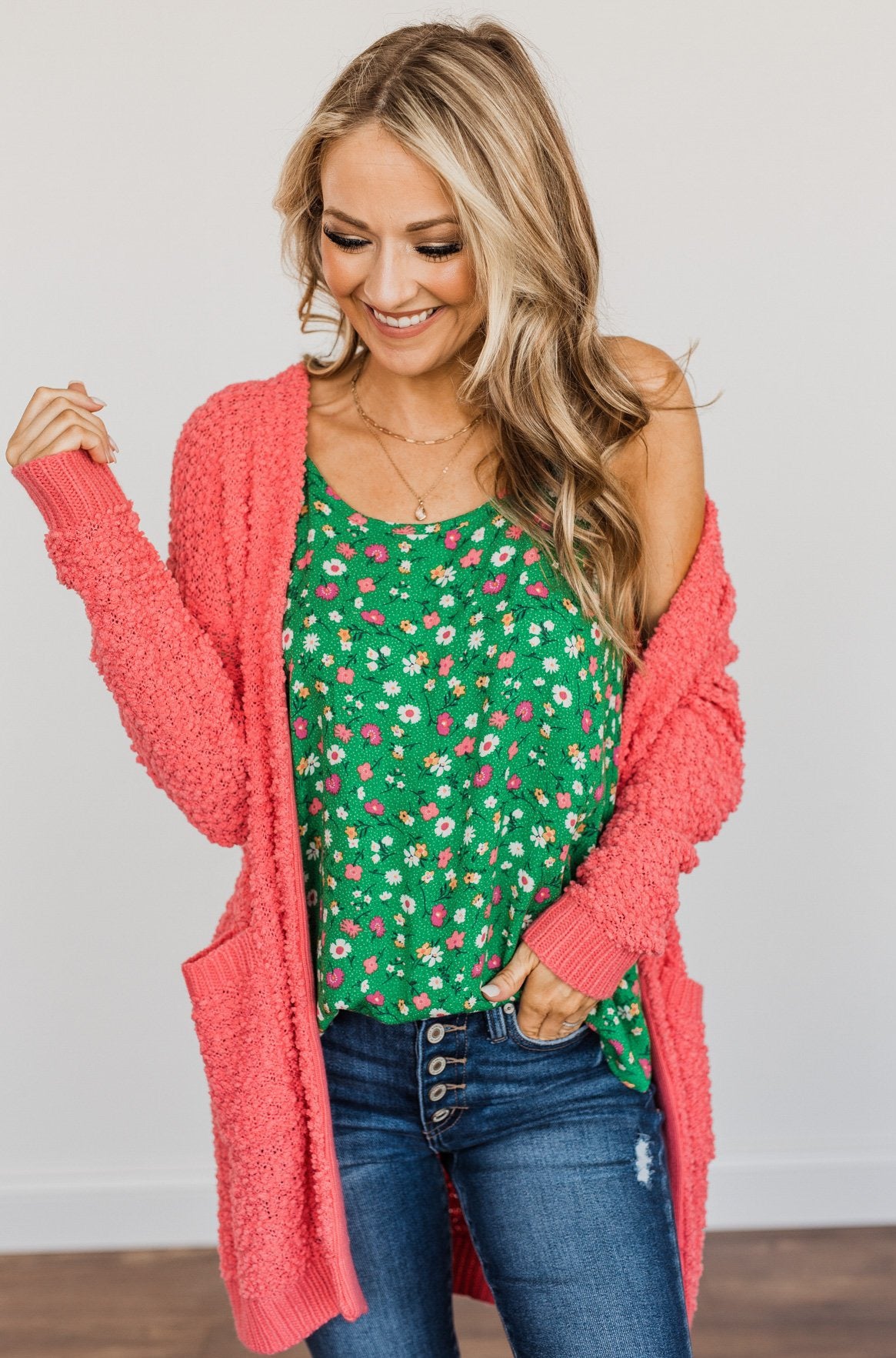 Crazy Coral Cardigan deals