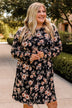 Adorn Your Dreams Floral Dress- Black