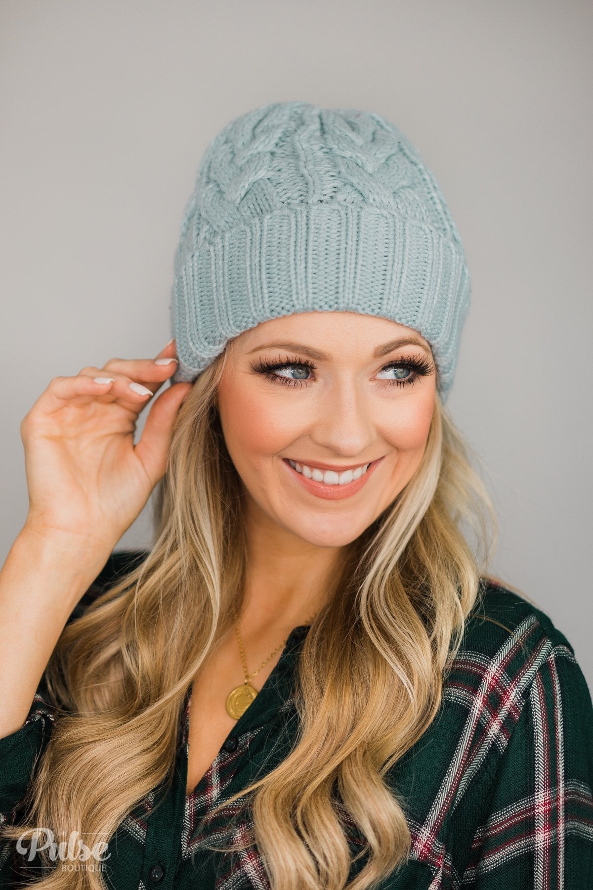 Pulse Perk- Powder Blue Beanie