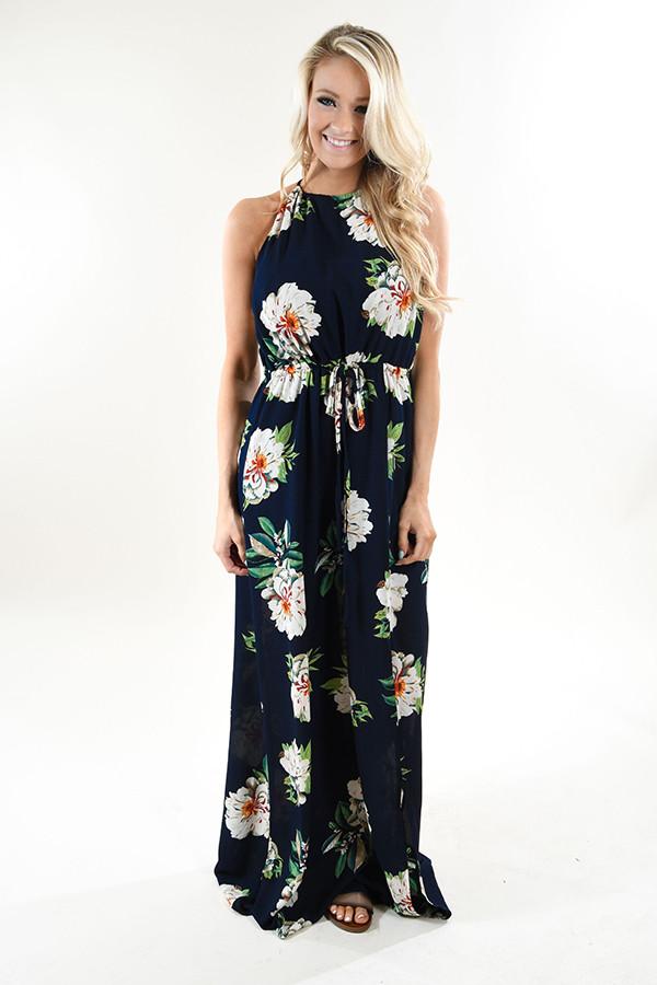 Oasis navy floral dress hotsell