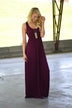 Burgundy Maxi Tank Dress