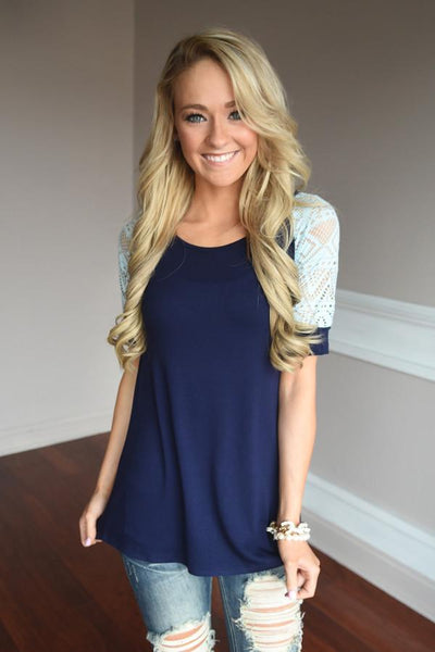 Don't Look Back ~ Navy – The Pulse Boutique