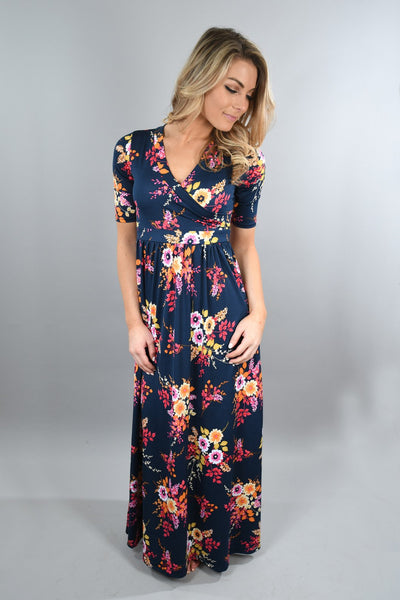 It's a Floral Time Maxi Dress – The Pulse Boutique