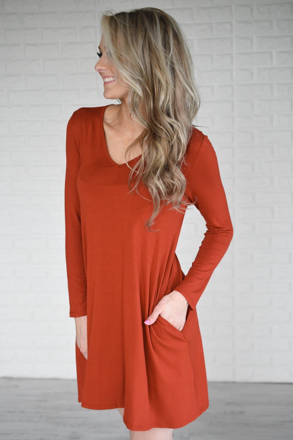 Buy Rust Red Dresses for Women by V&M Online