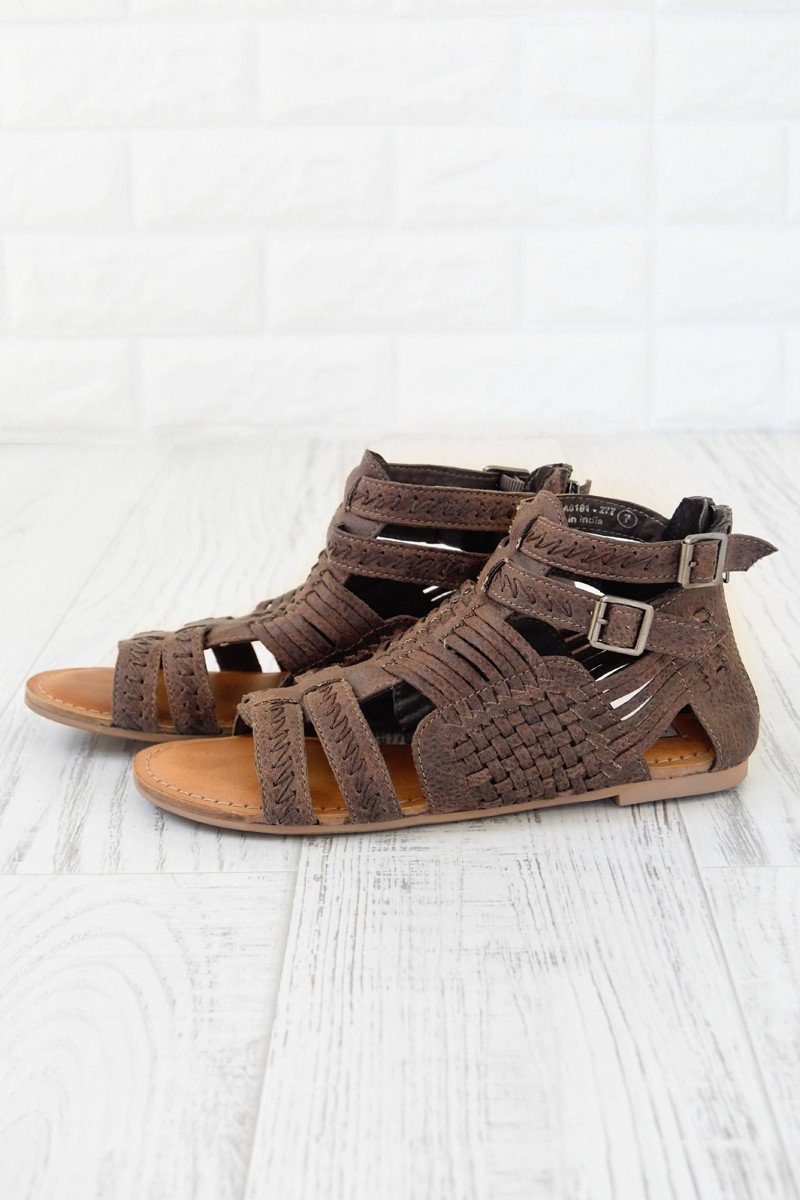 Buy Gladiator Lace up Sandals for Kids, Genuine Leather Sandals Handmade in  Greece, Baptism Gift, Gift for Baby Girl. Online in India - Etsy