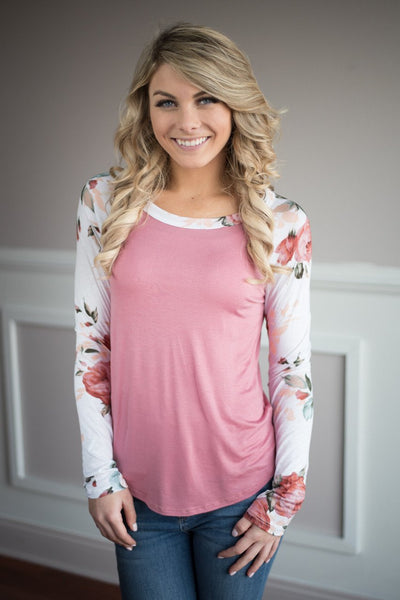 Like a Rose Floral Top – The Pulse Boutique