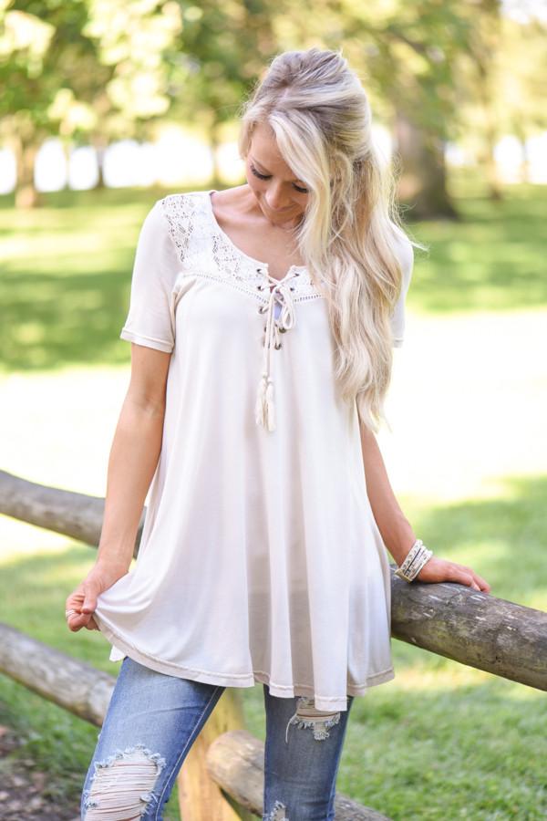 Make a Wish With Me Top - Cream – The Pulse Boutique