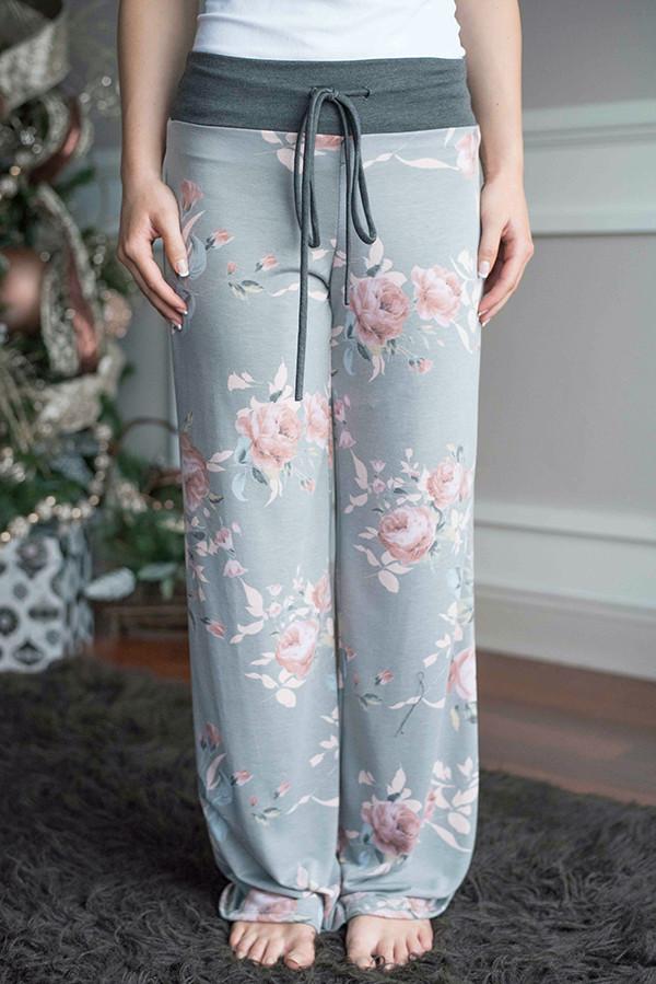 Floral lounge online pants