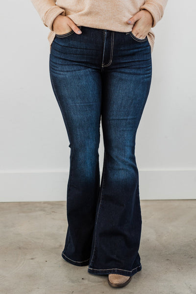 KanCan High Rise Flare Jeans- Hera Wash – The Pulse Boutique