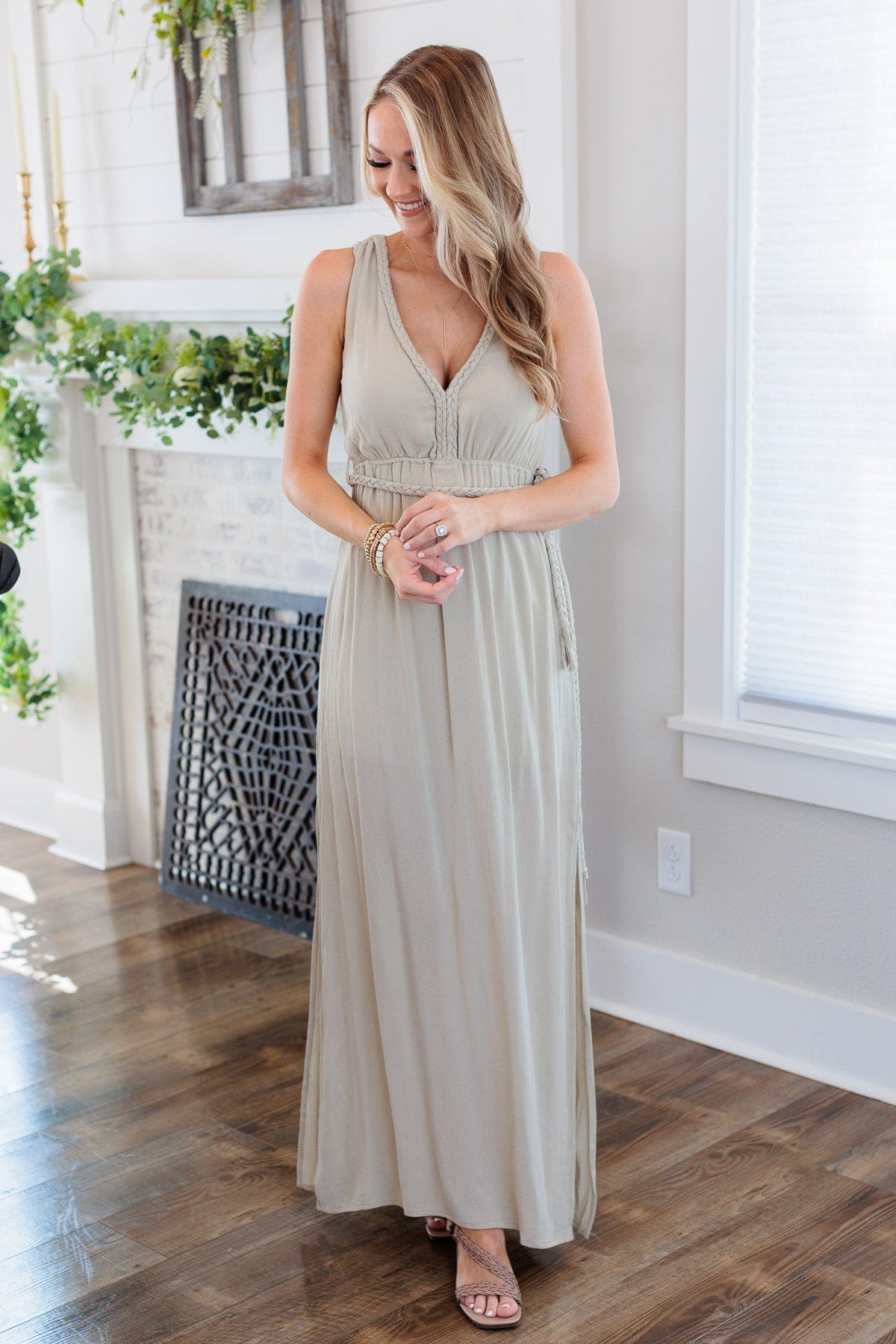 Two Become One Braided Maxi Dress- Light Sage – The Pulse Boutique