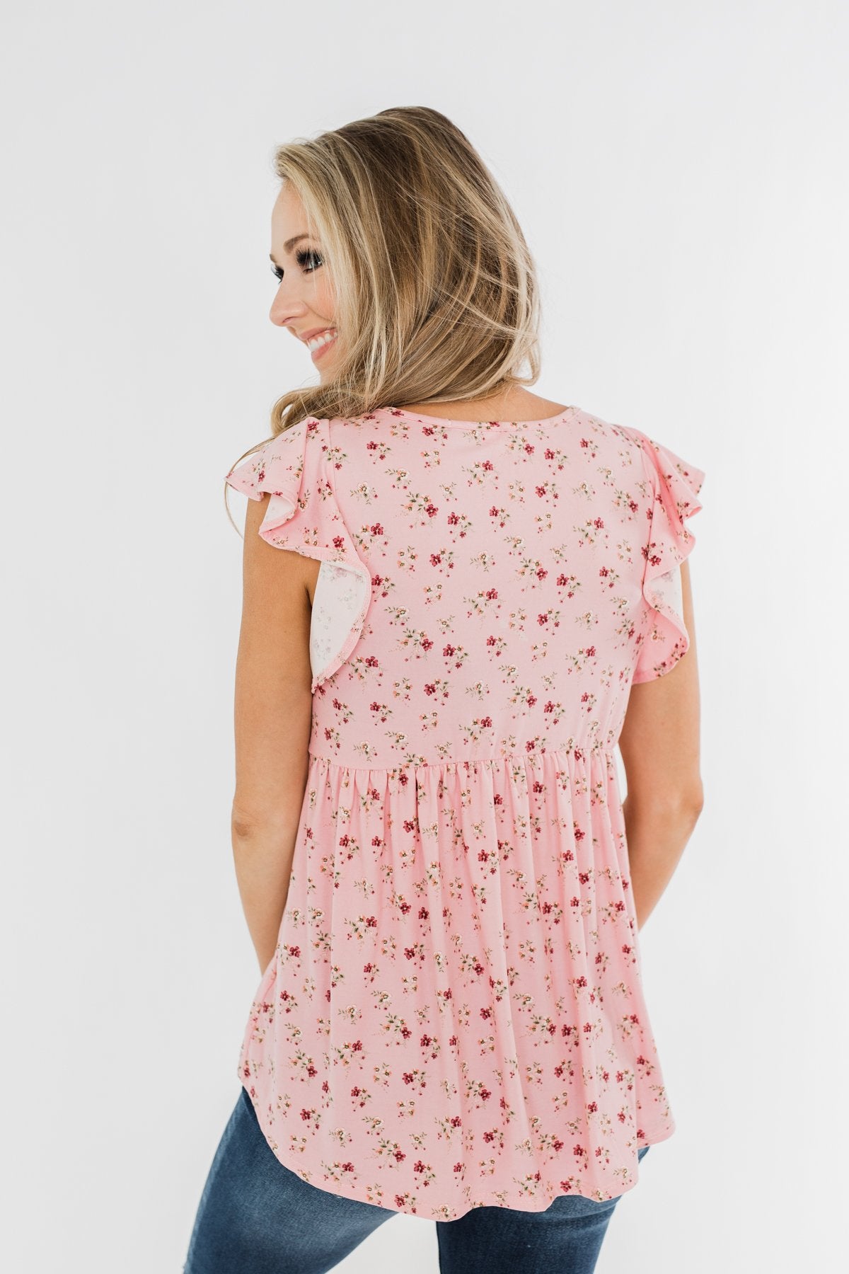 Longer Days Floral Babydoll Top- Pink – The Pulse Boutique