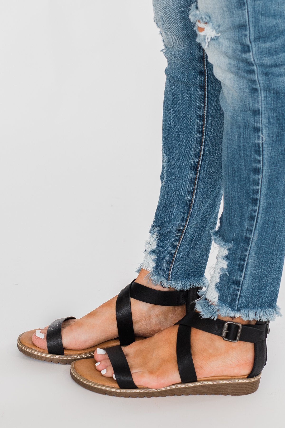 Blowfish Ozone Sandals Black The Pulse Boutique