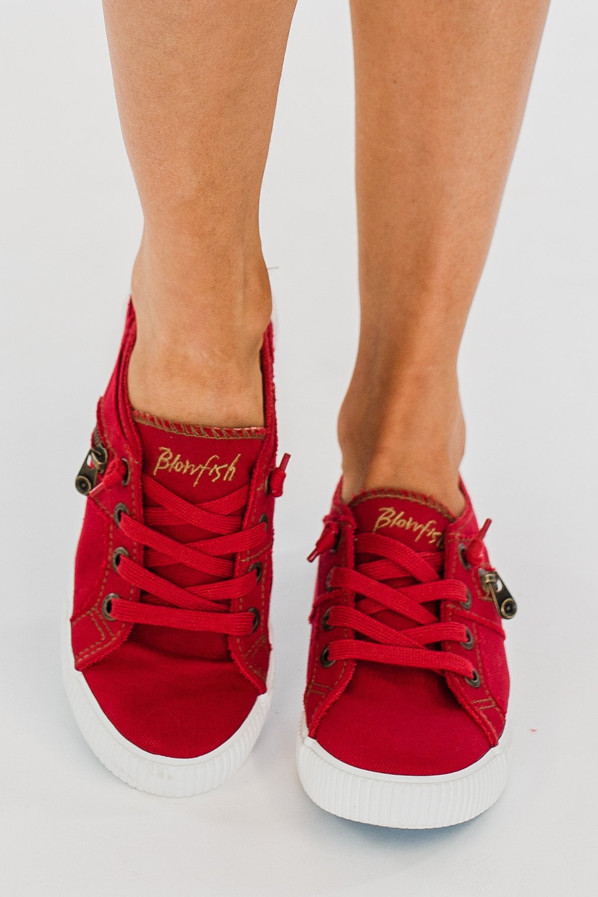 Red blowfish sneakers on sale