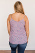 Budding Romance Floral Tank Top- Dusty Purple