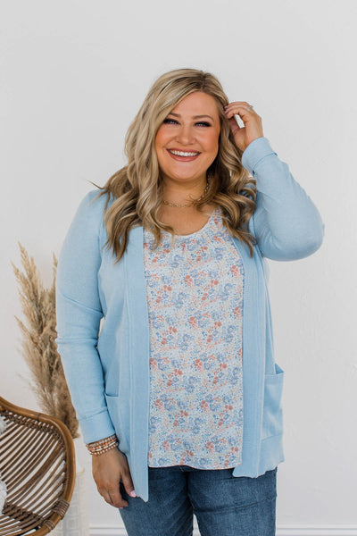 Dance Under The Stars Lightweight Cardigan- Powder Blue – The Pulse ...