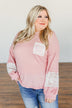 Every Moment Matters Knit Pocket Top- Soft Pink