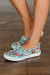 Blowfish Aussie Sneakers- Off White Hibiscus