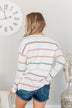 Live Like It's Spring Striped Sweater- Ivory & Multi-Color