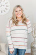 Live Like It's Spring Striped Sweater- Ivory & Multi-Color