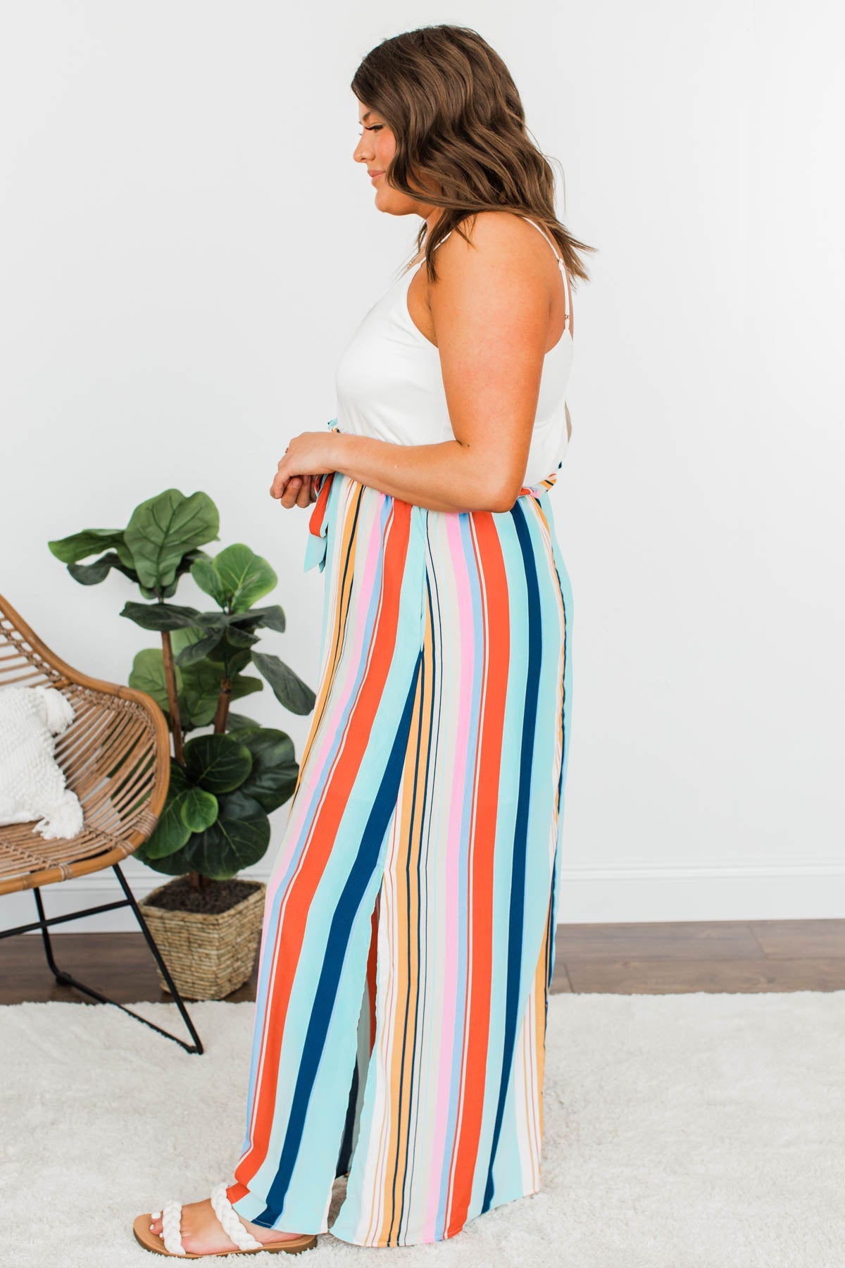 Sensational Summer Days Maxi Dress- Striped Multi-Color