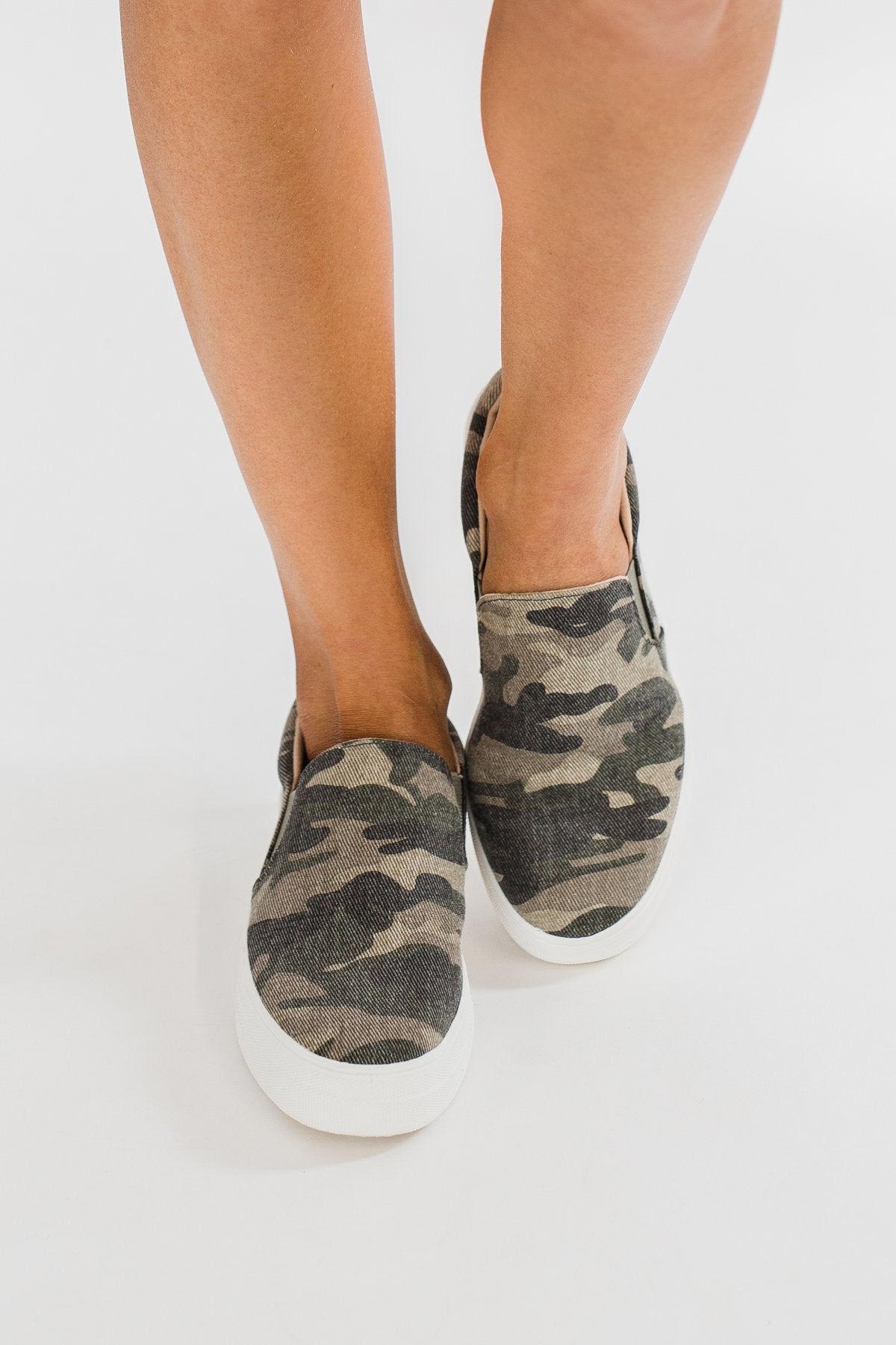 Soda Hike Slip On Sneakers Camo