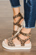 Very G Cassius Platform Sandals- Tan Leopard