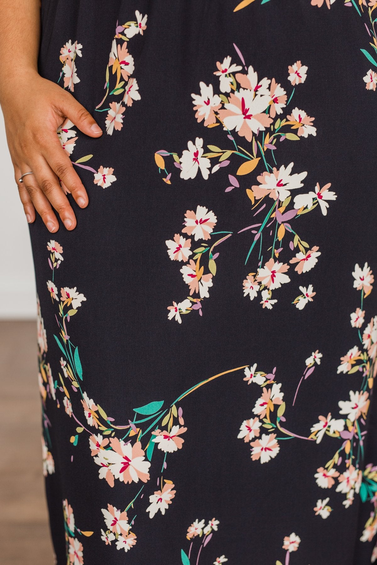 A Moment To Remember Maxi Dress- Deep Navy