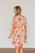 Doing Something Right Floral Dress- Peach