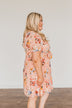 Doing Something Right Floral Dress- Peach