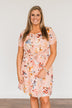 Doing Something Right Floral Dress- Peach