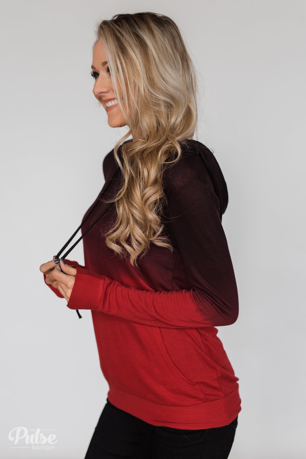 Red Ombre Hoodie – The Pulse Boutique